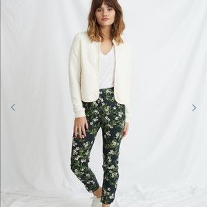 Marine Layer Allison Pant in Navy Floral Print
